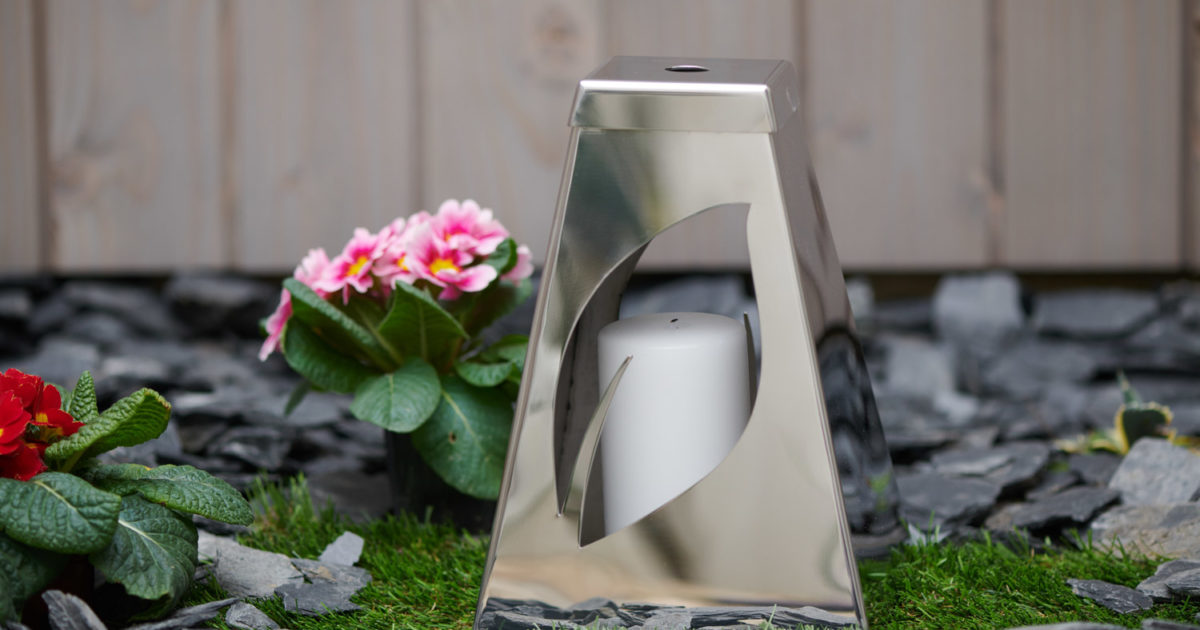 Lanterne funéraire petit format inox Aeternum Creations