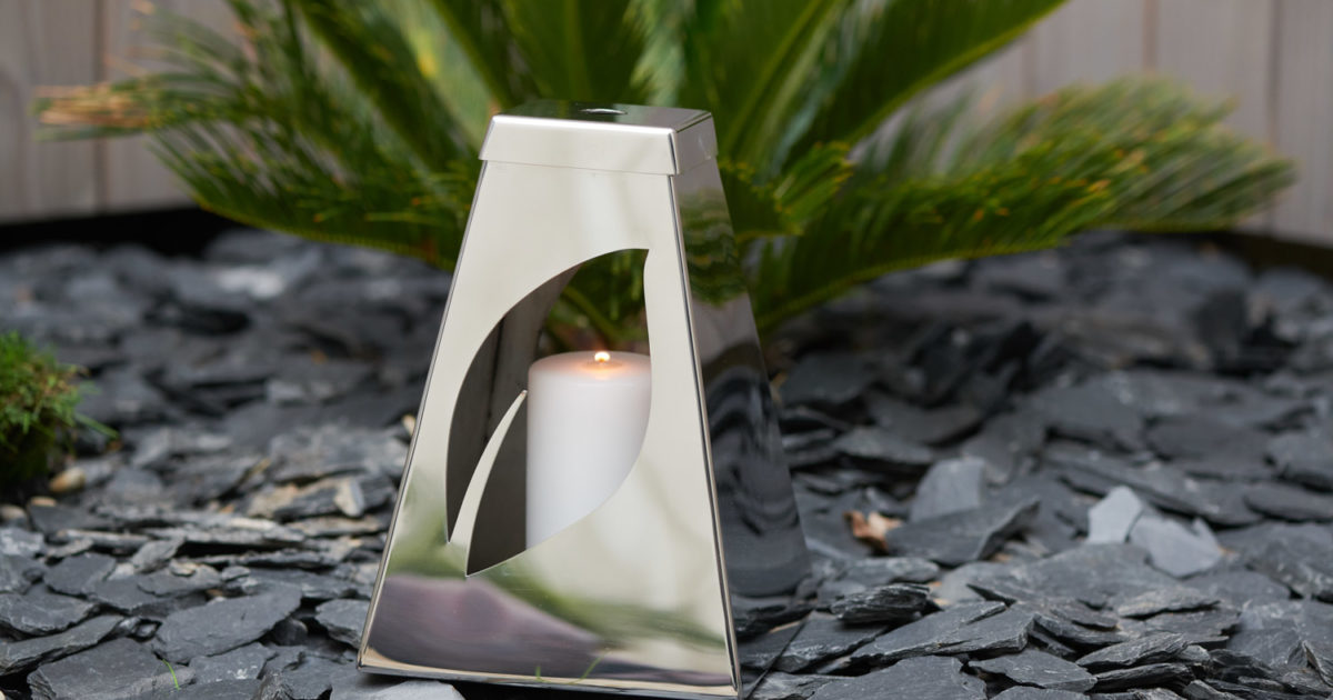 Lanterne funéraire petit format inox Aeternum Creations