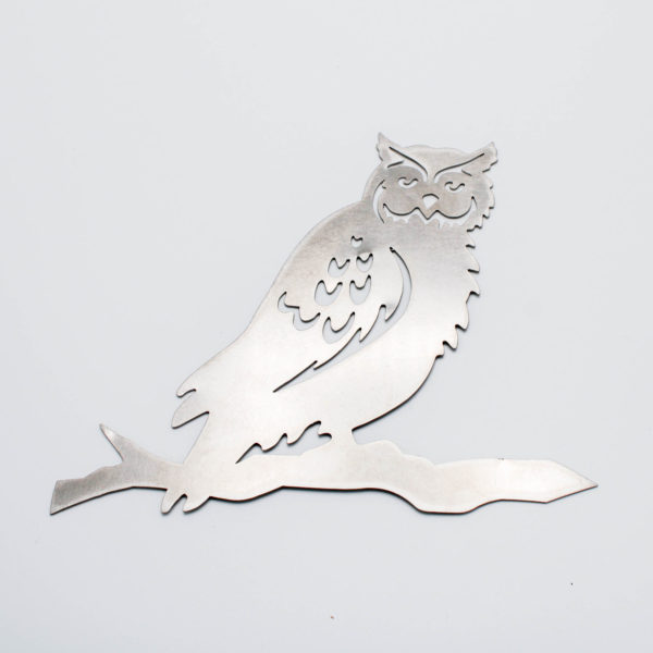 Ornement chouette inox Aeternum Creations