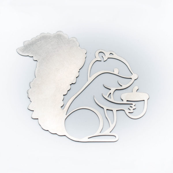 Ornement écureuil inox Aeternum Creations