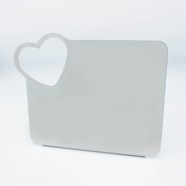 Plaque funéraire coeur inox Aeternum Creations